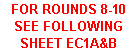 Text Box: FOR ROUNDS 8-10 SEE FOLLOWING SHEET EC1A&B