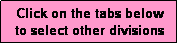 Text Box: Click on the tabs below
to select other divisions