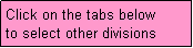 Text Box: Click on the tabs below
to select other divisions